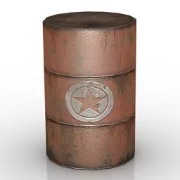 Rustic Old Barrel Free 3d Model - .3ds, .Gsm, .Max - Open3dModel