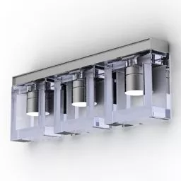 Crystal Rectangular Sconce Lamp 3d model