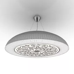 Modern Lantern Lamp With Led Bulb 3d model