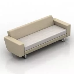 Antique Sofa Camel Back 3d model
