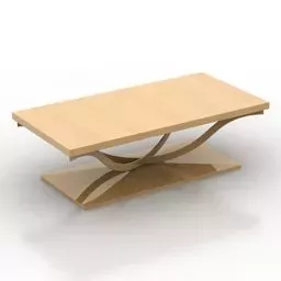 Walnut Table Antique Style 3d model