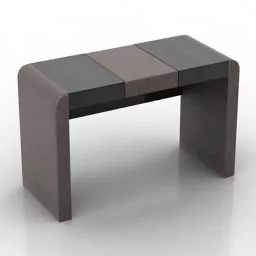 Simple Dressing Table C Shape 3d model
