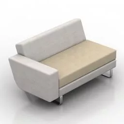 Sofa One Side Arm 3d model