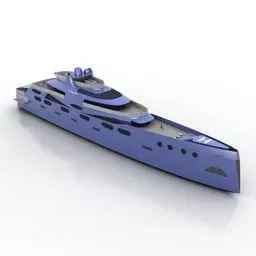 super yacht 3d model