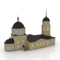 Medieval Church 3d model