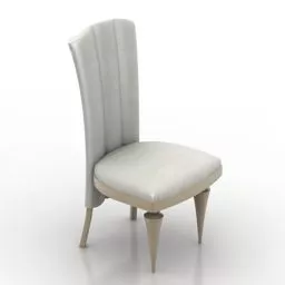 Restaurant Chair High Back Antique Furniture 3d model