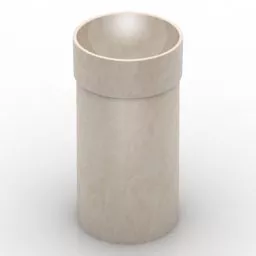 Round Sink Lavabo Furniture 3d model