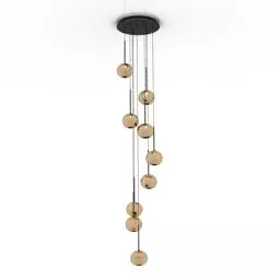 Sphere Pendant Lamp Swarovski 3d model