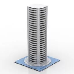 Decorative Pillar Column With Multiple Layers 3d model