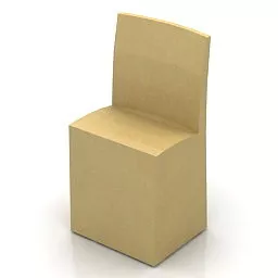Wedding Restaurant Chair With Textile Covered 3d model