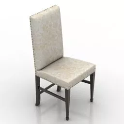 Restaurant Chair With Thin Upholstered 3d model