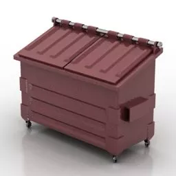 Steel Trash Box 3d model