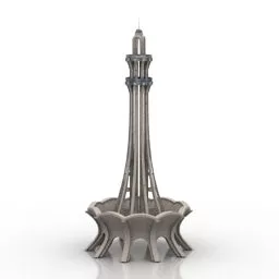 Pakistan Monument Temple Building 3d model