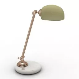 Study Lamp, Bronze Stand 3d model