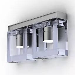 Sconce Lamp, Crystal Shade 3d model