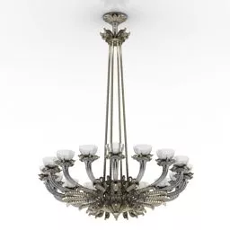 Luxury Chandelier Bronze Material 3d model