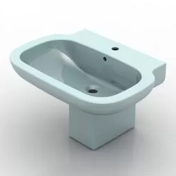 Round Edge Sink 3d model