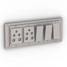 Switch Board Set 3d model