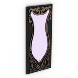 Mirror Art Nouveau 3d model