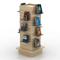 Magazine Display Shelf 3d model