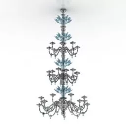 Elegant Torchere Lamp For Hotel 3d model