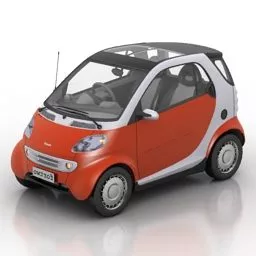 Smart Car Fortwo 3d model