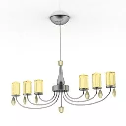 Modernism Curved Lamp 3d model