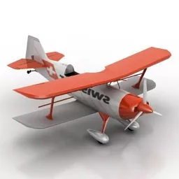 Small Propeller Airplane 3d model