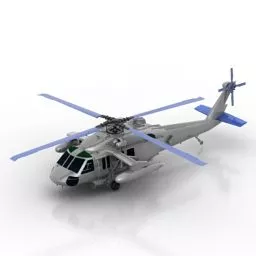 Utilities Helicopter 3d model