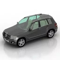 Old Suv Car White Color 3d model