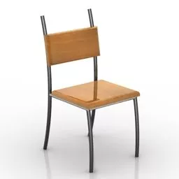 School Simple Chair 3d model