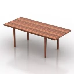 The Rattan Bedside Table 3d model