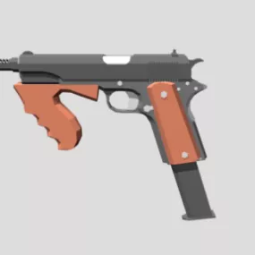 1911 Pistol Lebman Pistol Gun 3d model