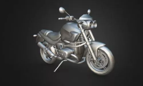 Moped Motorcycle Scooter 3d model