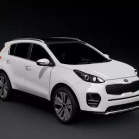 Kia Sportage Car 2017 3d model