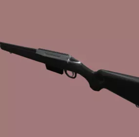 Vintage Sniper Rifle Gun 3d model