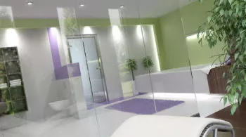 White Style Bathroom Interior 3d model White Style Bathroom Interior 3d model