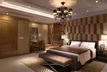 Leather Furniture Hotel Room Interior 3d model Leather Furniture Hotel Room Interior 3d model
