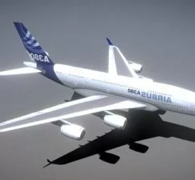 A380 Winglet Plane 3d model