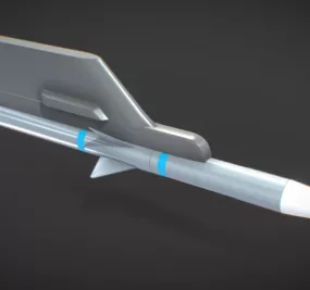 Weapon Aim-120 Amraam Missile 3d model