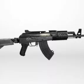 Ak-74m Assault Rifle Gun 3d model
