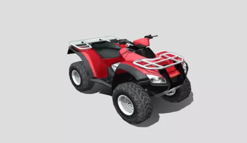 Retro Motorcycle 3d model