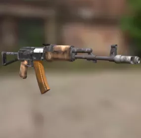 Lowpoly Ak-74s Gun 3d model