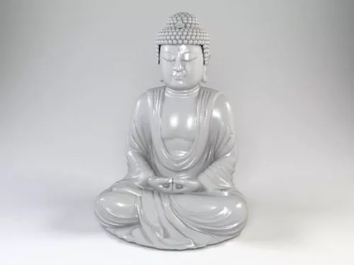 Asian Amitabha Buddha Statue 3d model Asian Amitabha Buddha Statue 3d model