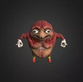 Knuckles Monster Character 3d model