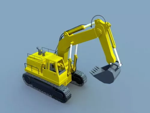 Construction Excavator Animated 3d model Construction Excavator Animated 3d model