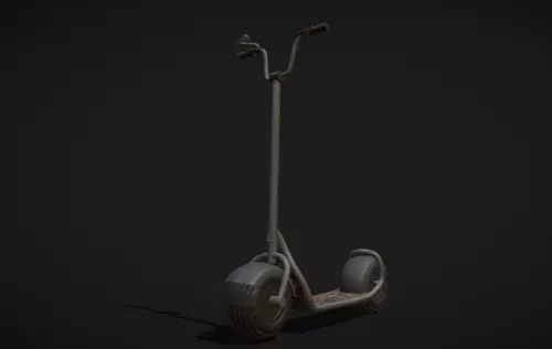 Blue Motorcycle Lowpoly 3d model