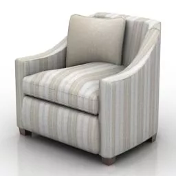 Living Room Armchair Baker 3d model
