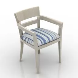 Wood Armchair Tribeca Furniture 3d model