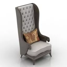High Back Vintage Armchair Christopher 3d model
